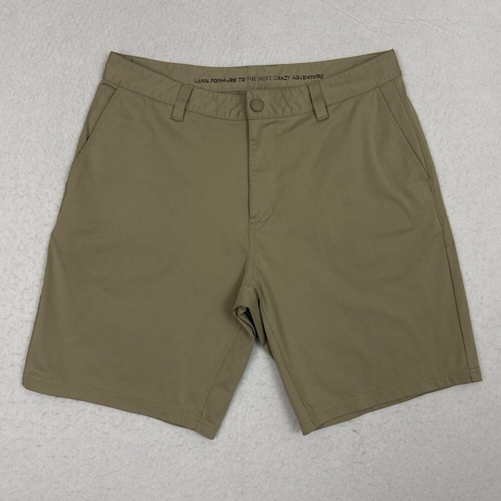 Rhone Commuter Shorts Mens 34 Stone Tan Golf Stretch Performance 9 Inch